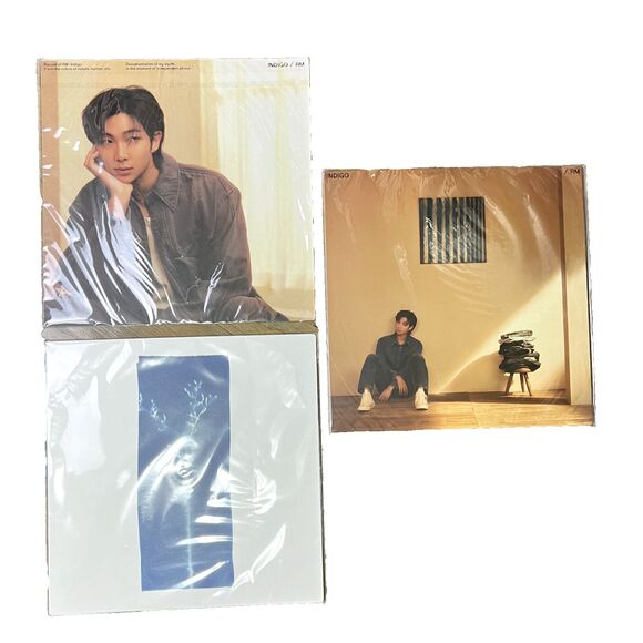 RM BTS Indigo Album Premium Photo Boards Set of 3 Bangtan Namjoon 11 ½"x 11 ½" - Picture 1 of 7